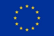 EU-flag with yellow stars on blue background